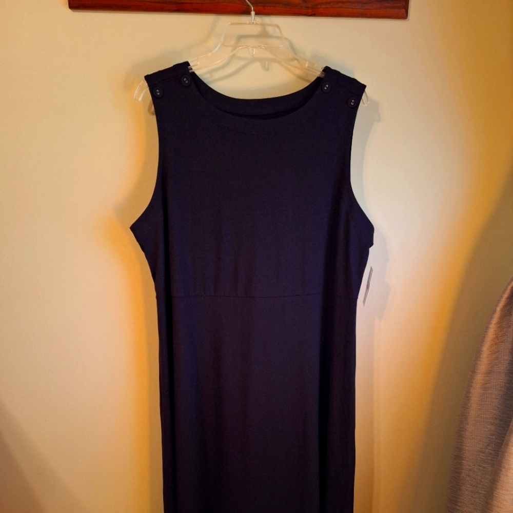 Final Price* Croft & Barrow NWT Casual Black Sleeveless Dress Size 1X